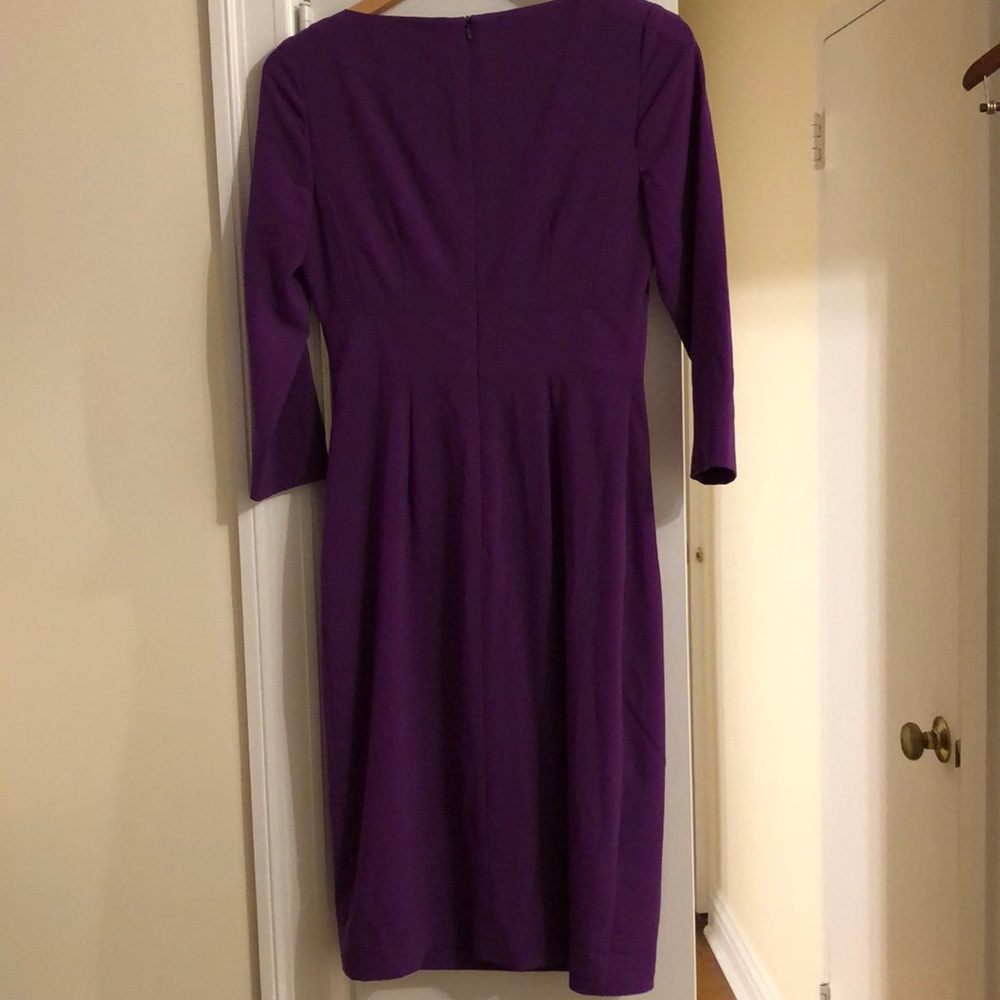 LK Bennet Beautiful Eggplant color dress - Picture 3 of 3